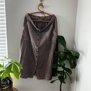 Universal threads button down skirt